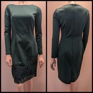 Antonio Melani LS Emerald Embroidered Dress Sz 4